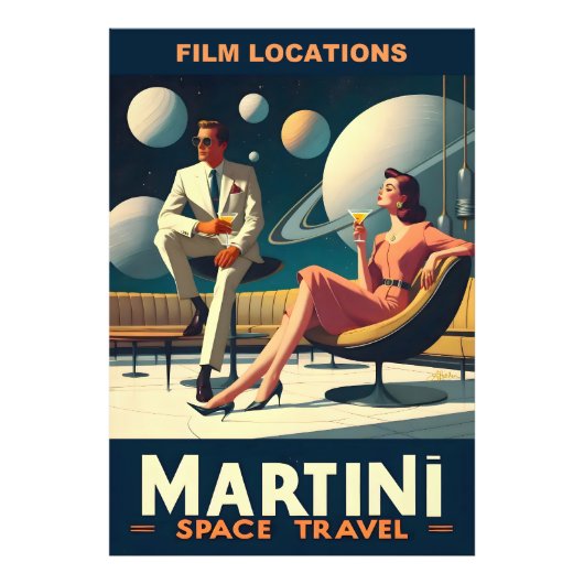 マルティーニ宇宙旅行ポスター撮影地 フォトプリント (正面)