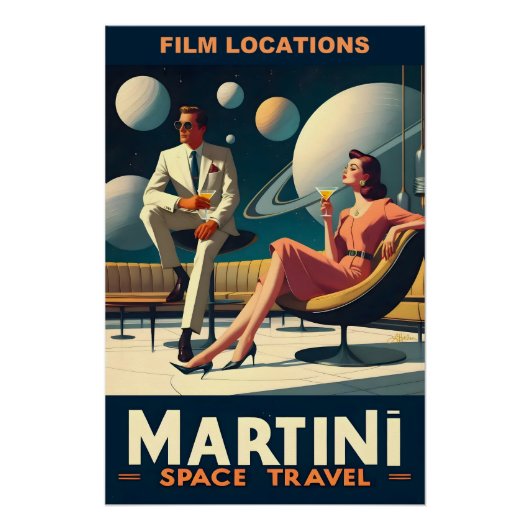 マルティーニ宇宙旅行ポスター撮影地 ポスター (正面)