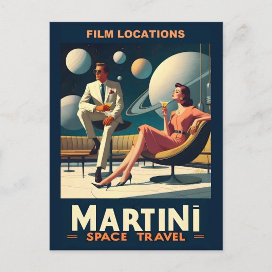 マルティーニ宇宙旅行ポスター撮影地 ポストカード (正面)