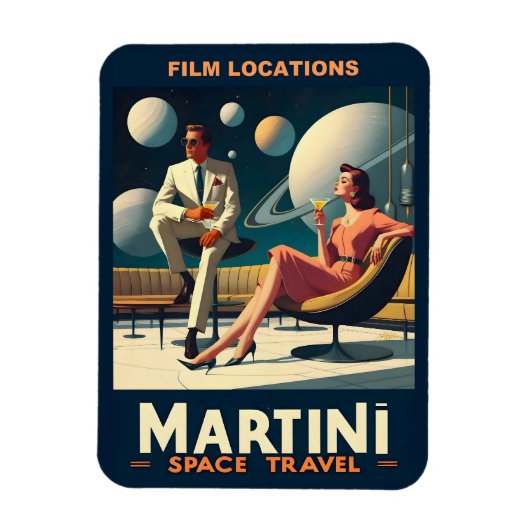 マルティーニ宇宙旅行ポスター撮影地 マグネット (縦)