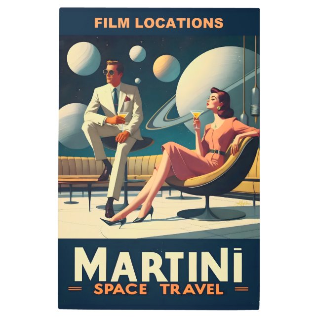 マルティーニ宇宙旅行ポスター撮影地 メタルプリント (正面)