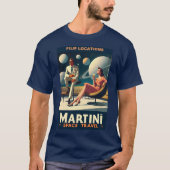 マルティーニ宇宙旅行ポスター撮影地 Tシャツ (正面)
