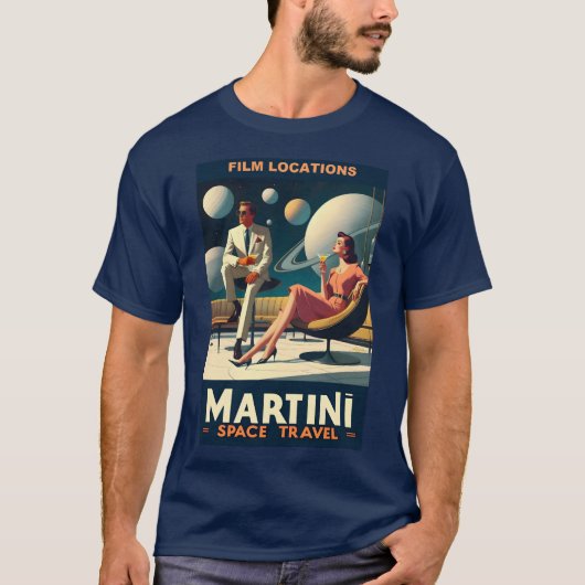 マルティーニ宇宙旅行ポスター撮影地 Tシャツ (正面)
