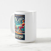 マルティーニ宇宙旅行ポスター死のスターカクテル コーヒーマグカップ (正面左)