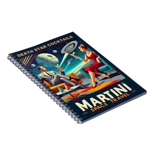 マルティーニ宇宙旅行ポスター死のスターカクテル ノートブック (右側)