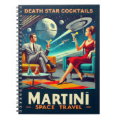 マルティーニ宇宙旅行ポスター死のスターカクテル ノートブック (正面)