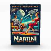 マルティーニ宇宙旅行ポスター死のスターカクテル フォトブロック (正面)