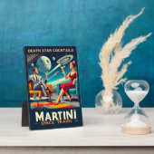 マルティーニ宇宙旅行ポスター死のスターカクテル フォトプラーク (側面)