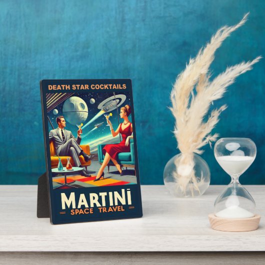 マルティーニ宇宙旅行ポスター死のスターカクテル フォトプラーク (側面)
