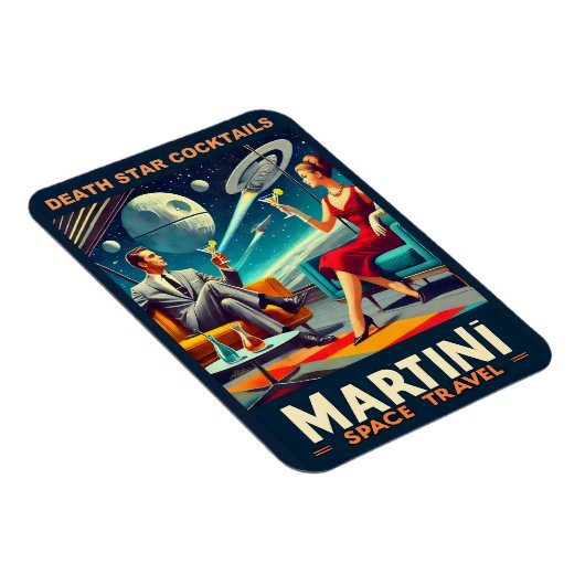 マルティーニ宇宙旅行ポスター死のスターカクテル マグネット (右側)