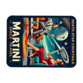 マルティーニ宇宙旅行ポスター死のスターカクテル マグネット (横)