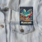 マルティーニ宇宙旅行ポスター死のスターカクテル 缶バッジ (インサイチュ)