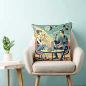 マルティーニ宇宙旅行ポスター飛行機搭乗員 クッション (椅子)