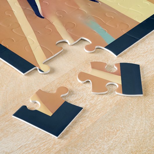 マルティーニ宇宙旅行ポスター飛行機搭乗員 ジグソーパズル (側面)