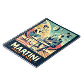 マルティーニ宇宙旅行ポスター飛行機搭乗員 ノートブック (左側)