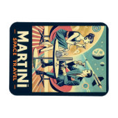 マルティーニ宇宙旅行ポスター飛行機搭乗員 マグネット (横)