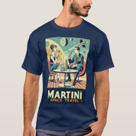 マルティーニ宇宙旅行ポスター フライトクルー Tシャツ