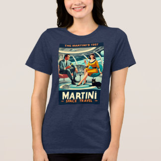 マルティーニ宇宙旅行ポスター 1957年 トライブレンドTシャツ