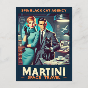 マルティーニ宇宙旅行ポスター SP5 ブラックキャットエージェンシー ポストカード