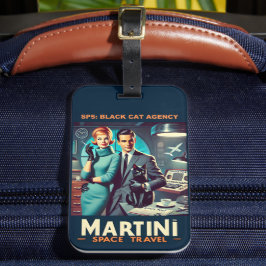 マルティーニ宇宙旅行ポスター SP5 ブラックキャットエージェンシー ラゲッジタグ