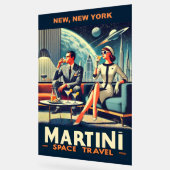 マルティーニ宇宙旅行ポスターNew, New York アクリルサイン (傾斜)