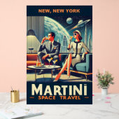 マルティーニ宇宙旅行ポスターNew, New York アクリルサイン (ウェディング)