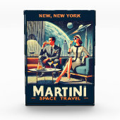 マルティーニ宇宙旅行ポスターNew, New York フォトブロック (正面)