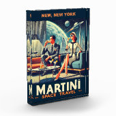 マルティーニ宇宙旅行ポスターNew, New York フォトブロック (左)