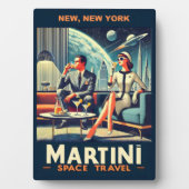 マルティーニ宇宙旅行ポスターNew, New York フォトプラーク (正面)