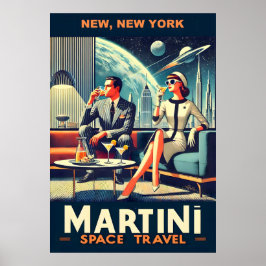 マルティーニ宇宙旅行ポスターNew, New York ポスター