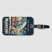 マルティーニ宇宙旅行ポスターNew, New York ラゲッジタグ (正面横)