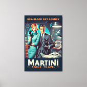 マルティーニ宇宙旅行ポスターSP5:ブラックキャットエージェンシー キャンバスプリント (正面)