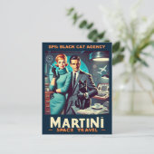マルティーニ宇宙旅行ポスターSP5：ブラックキャットエージェンシー ポストカード (スタンド正面)