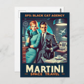 マルティーニ宇宙旅行ポスターSP5：ブラックキャットエージェンシー ポストカード (正面/裏面)