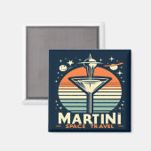 マルティーニ宇宙旅行リフトオフロゴ マグネット (正面/裏面)