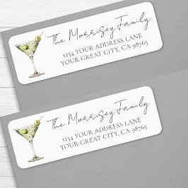 マルティーニ差出人住所ラベル ラベル