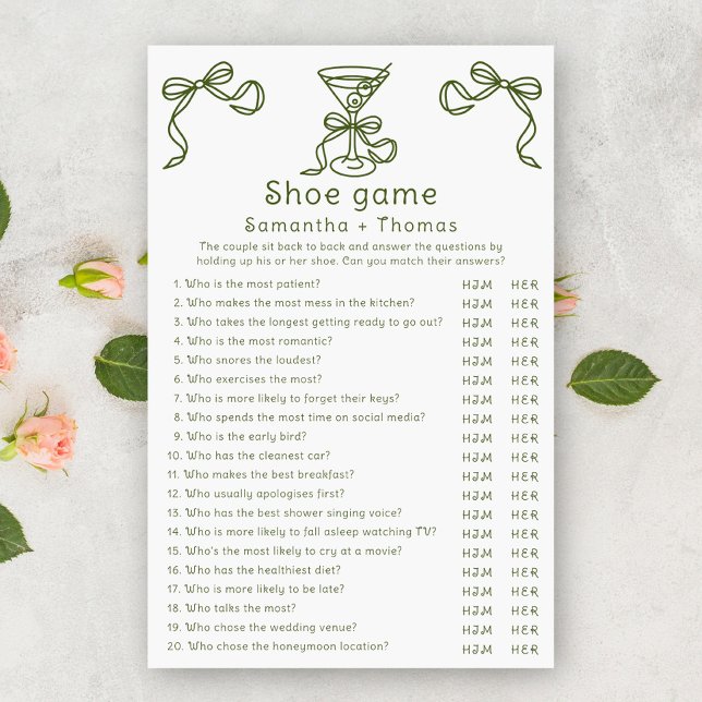 マルティーニ弓ブライダルシャワーシューゲーム (クリエイターアップロード済み)