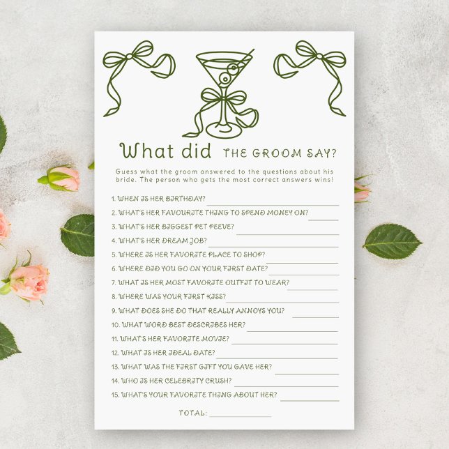 マルティーニ弓ブライダルシャワー新郎は何と言った (クリエイターアップロード済み)