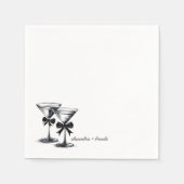 マルティーニ弓 スタンダードカクテルナプキン (正面)