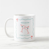 マルティーニ応援から21年誕生日 コーヒーマグカップ (左)