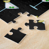 マルティーニ愛好家カクテルグラスバーテンダーアルコール ジグソーパズル (側面)