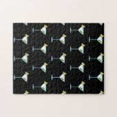 マルティーニ愛好家カクテルグラスバーテンダーアルコール ジグソーパズル (横)