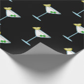 マルティーニ愛好家カクテルグラスバーテンダーアルコール ラッピングペーパー (角)