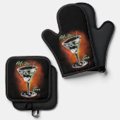 マルティーニ時間 鍋つかみ&鍋敷きセット (正面/裏面)