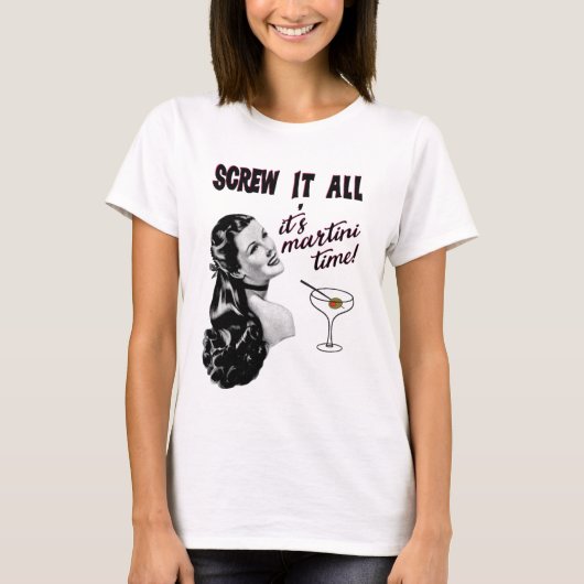 マルティーニ時間(黒) Tシャツ (正面)