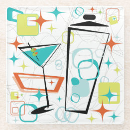 マルティーニ精力的の! ガラスコースター