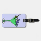 マルティーニ緑のガラスのおもしろいな鮫 ラゲッジタグ (正面横)