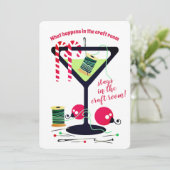 マルティーニ裁縫の概念のシーメスクリスマスカード シーズンカード (スタンド正面)