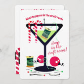 マルティーニ裁縫の概念のシーメスクリスマスカード シーズンカード (正面/裏面)