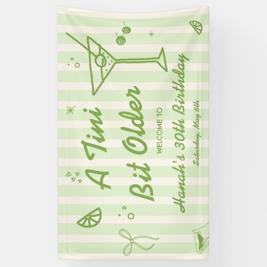 マルティーニ誕生日パーティーへようこそ 横断幕 (縦)